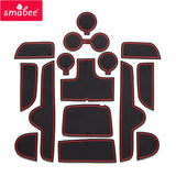 Smabee Anti-Slip Gate Slot Cup Mat for KIA Forte Car Accessories Non-Slip Door Mats Car Interior Accessory | Android Head Uni