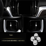 Zinc Alloy Diamond Interior Trim for Volvo Car Interior Accessory LINGLUYANG