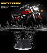Latest 5.75 Inch Motorcycle LED Headlight for Harley Dyna Softail Sportster 883 XL883 FXCW 5 3/4 inch led motorbike headlamp DRL Angel Eye