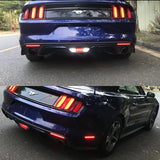 Rear Bumper 3D Optic LED Lights for Ford Mustang 2015-2017 Car Interior Accessory iJDM