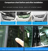 TPU Headlight Door Handle Protection Film for Volvo Car Interior Accessory LINGLUYANG