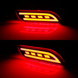 LED Bumper Reflector Lights for Subaru WRX Impreza 2008-2018 Car Interior Accessory iJDM