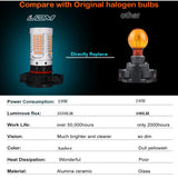 No Hyper Flash PSX24W Amber LED Turn Signal Car Interior Accessory iJDM