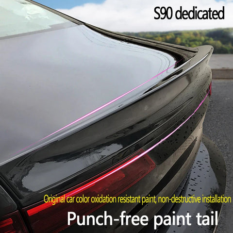 ABS Rear Spoiler Wing Styling for Volvo S90 2016-25 Car Interior Accessory LINGLUYANG