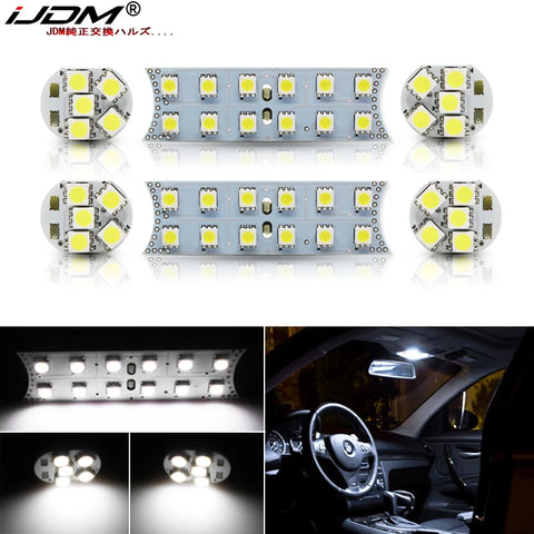 Xenon White LED Interior Kit for BMW 3 5 Series Car Interior Accessory iJDM WHITE