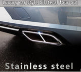 Stainless Exhaust Tip Cover for Volvo XC60 Car Interior Accessory LINGLUYANG