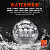 Newest 4.5 inch LED Foglights for Harley Davidson