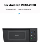 15W Fast Wireless Phone Charger Pad for Audi Q5 Car Interior Accessory LINGLUYANG