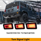 Pair Smoke LED Side Markers for Hummer H2 03-09