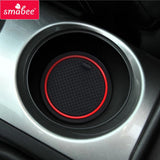 NISSAN juke 2013 2014 2015 2016 Anti-Slip Gate Slot Mat Interior Accessories Rubber Coaster Car sticker Interior Auto Accesso