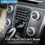Aluminum Alloy AC Knobs for Volvo S60 2012-2016 Car Interior Accessory LINGLUYANG