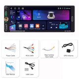 1DIN Universal Car Stereo CarPlay Android Auto 6.9 Inch Android Head Unit Bosstar