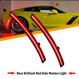Smoked Lens LED Side Marker Lights for Corvette C7 LED Ambient Light iJDM