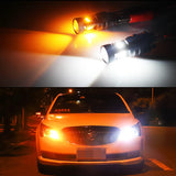 Switchback LED Bulbs 7443 7444 White/Yellow Turn Signal Car Interior Accessory iJDM
