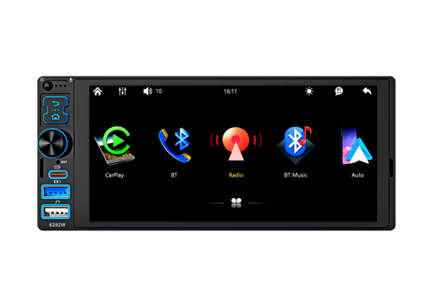 6.9in 1DIN CarPlay Android Auto Multimedia Radio Android Head Unit Bosstar 6.9inch 6292w