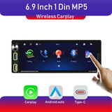 6.9" 1DIN CarPlay Stereo Touchscreen Universal Android Head Unit Bosstar