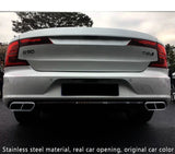 Stainless Exhaust Tip Cover for Volvo XC60 Car Interior Accessory LINGLUYANG