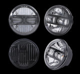 Latest 5.75 Inch Motorcycle LED Headlight for Harley Dyna Softail Sportster 883 XL883 FXCW 5 3/4 inch led motorbike headlamp DRL Angel Eye