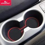 Gate slot pad For MITSUBISHI TRITON L200 2015 - 2018 4DR 2016 2017 Interior Door Pad Cup Holders Non-slip mats 15pcs Car Inte