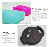 Silicone Key Cover Case for Smart Fortwo Forfour 451