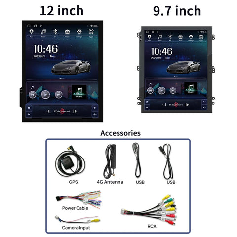9.7" Android Vertical Screen Head Unit Universal GPS Android Head Unit Bosstar 9.7" TS10 4+64GB