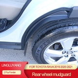 ABS Rear Fender Mudguards for Toyota RAV4 2019-2021 Car Interior Accessory LINGLUYANG