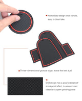 Car Gate Slot Cup Mat for Hyundai Kona EV 2020-2022
