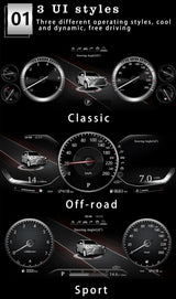 12.3 Inch Digital Instrument Cluster for Lexus LX 2007–2015