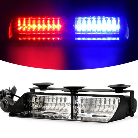 16 LED Windshield Strobe Beacon Light for Auto Safety LED Ambient Light OEM