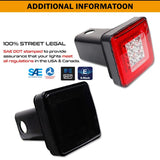 LED Trailer Hitch Cover Brake Light for Truck SUV Car Interior Accessory iJDM