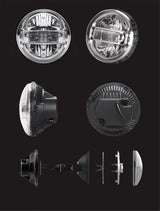 7 Inch Led Headlight Motorcycle For Harley Davidson Sportster Led Front Head Light 7 Inch for Lada Niva 4x4 Offroad UAZ 12V 24V