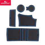 Anti-Slip Gate Slot Cup Mat for Peugeot 208 e-208 2019 - 2024 GT Interior Accessories Door Pad Non-Slip Mats Car Styling