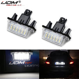 LED License Plate Light For Peugeot 206‑308 & Citroën C3‑C5 Car Interior Accessory iJDM WHITE