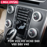 Aluminum Alloy AC Knobs for Volvo S60 2012-2016 Car Interior Accessory LINGLUYANG