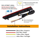 LED Bumper Reflector Light Red for Cadillac XTS 2013-2017 LED Ambient Light iJDM