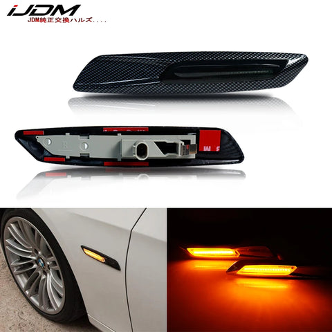 Amber LED Side Marker Lights for BMW E90 F30 Car Interior Accessory iJDM