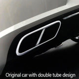 Stainless Exhaust Tip Cover for Volvo XC60 Car Interior Accessory LINGLUYANG