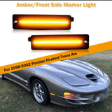 LED Side Marker Front & Rear Amber/Red for Pontiac Firebird Trans Am 1998-2002 LED Ambient Light iJDM