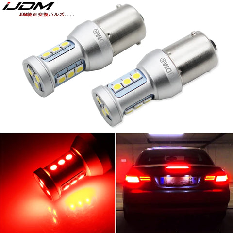 BA15S PY21W Canbus LED Bulbs for BMW 2 3 4 Series Car Interior Accessory iJDM Red BAU15S PY21W
