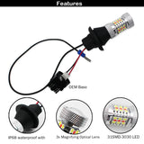 LED Dual‑Color 2W T20 Reverse Bulbs for Universal Vehicles LED Ambient Light iJDM