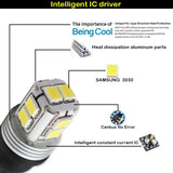Error Free HP24W G4 LED Bulb for Peugeot 3008 Car Interior Accessory iJDM