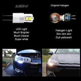 Error Free HP24W G4 LED Bulb for Peugeot 3008 Car Interior Accessory iJDM