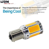 LED Turn Signal Bulb COB Amber for Universal Vehicles Car Interior Accessory iJDM