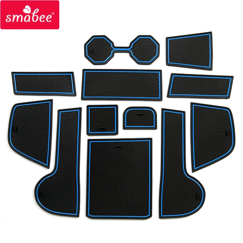 Anti-Slip Gate Slot Cup Mat for VW Polo 2018 2019 2020 2021 2022 2023 Accessories Rubber Cup Holders Non-Slip Pad Interior Ac