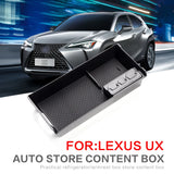 Lexus UX ZA10 UX200 UX250h 2019-2021 Car Armrest Storage Box Interior Accessories Stowing Tidying Organizer BLACK Car Interio