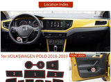 Smabee Anti-Slip Gate Slot Cup Mat for VW Polo