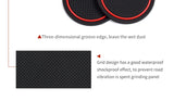 Smabee Anti-Slip Gate Slot Mat for Dodge Challenger Car Accessories Rubber Coaster Cup Holders