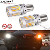 LED Switchback Bulb Kit for Universal BAU15S/1156 21W Car Interior Accessory iJDM BAU15S PY21W