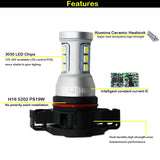 H16 CANBUS Error Free LED DRL Bulbs For Audi A3 Car Interior Accessory iJDM