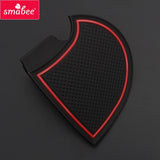 Gate slot pad For MITSUBISHI TRITON L200 2015 - 2018 4DR 2016 2017 Interior Door Pad Cup Holders Non-slip mats 15pcs Car Inte